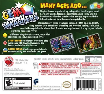 Gem Smashers (Usa) box cover back